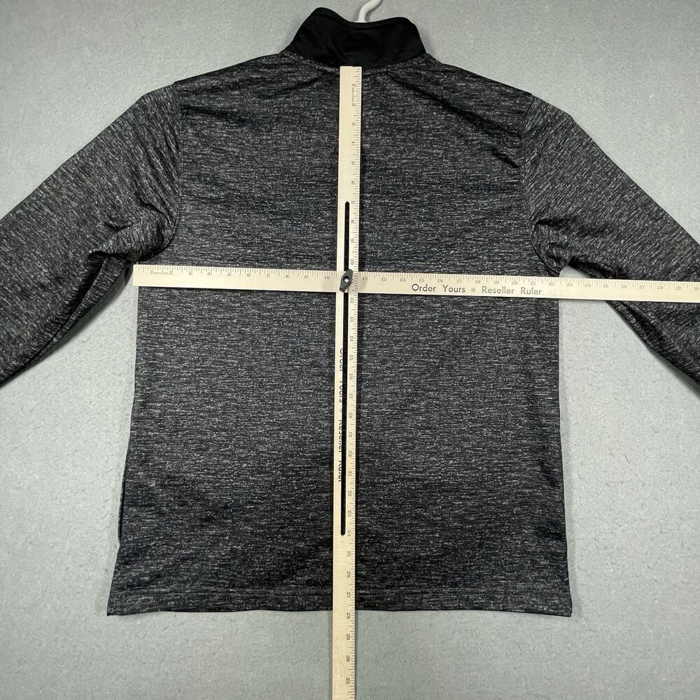 AND1 Track Jacket Mens Large Black Gray Colorblock Full Zip Athletic Basketball - Picture 9 of 10